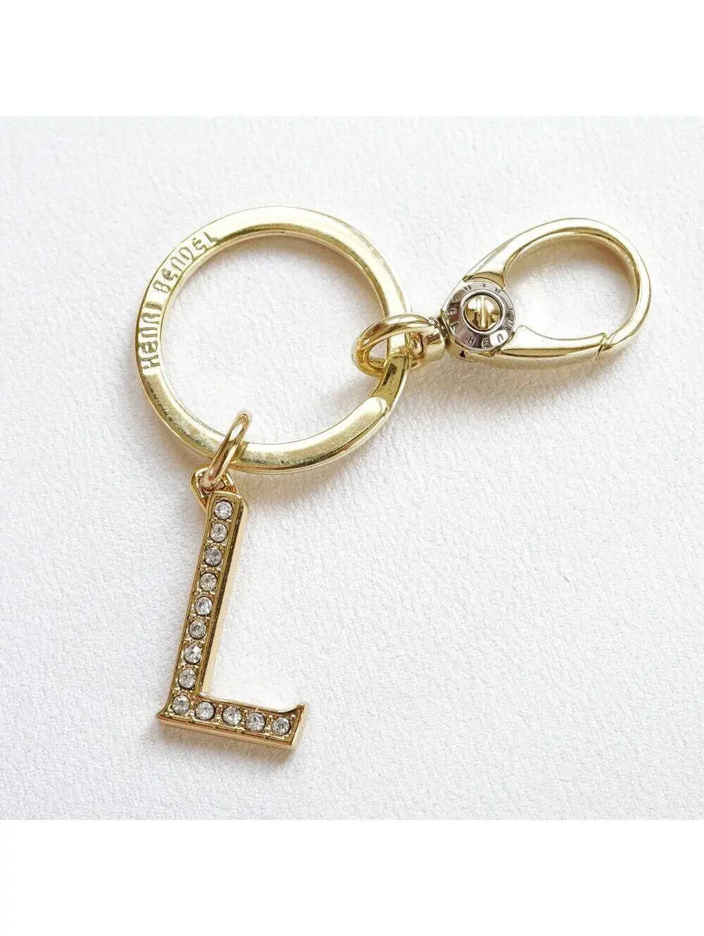 Henri Bendel Monogram L Keychain